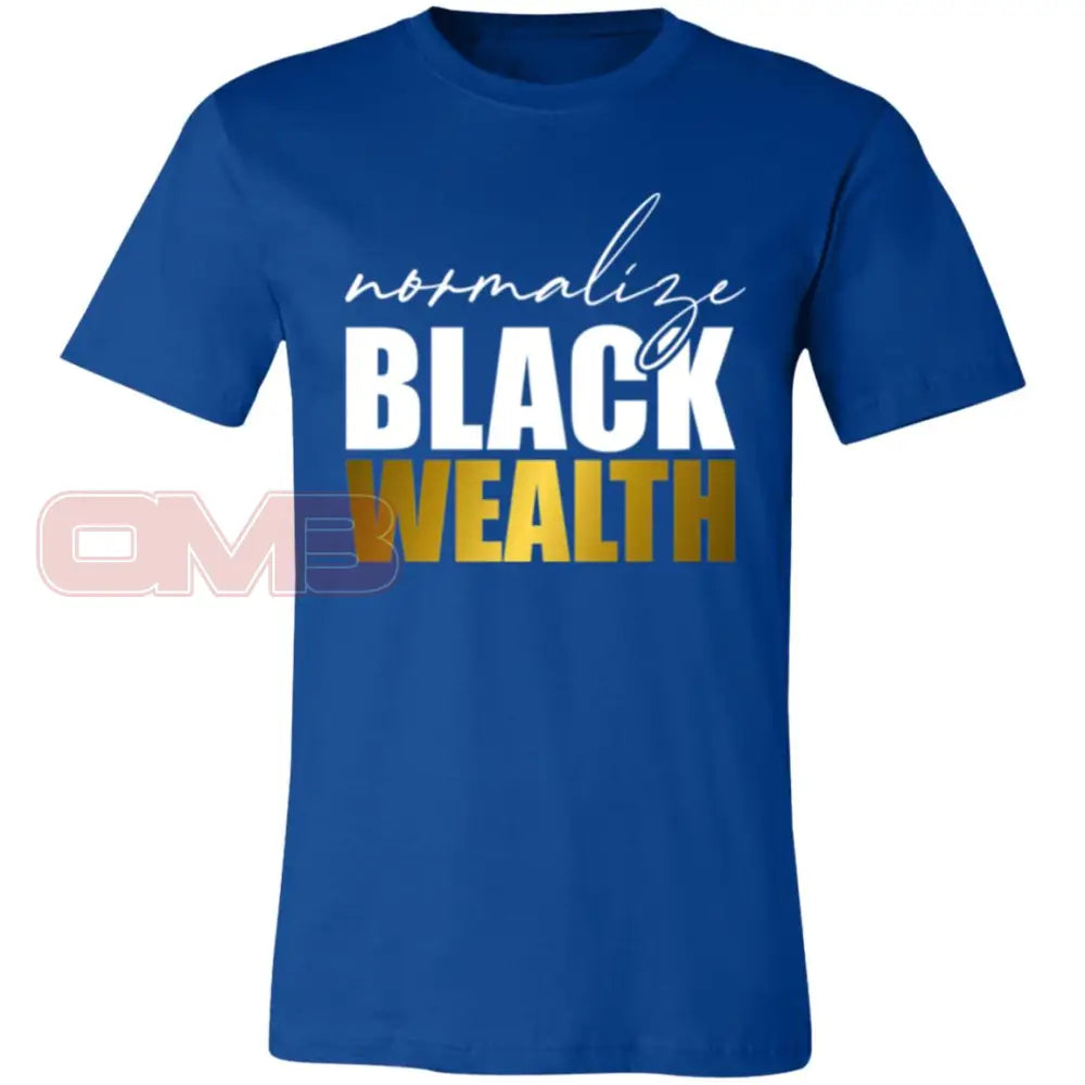 Normalize Black Wealth Tee True Royal / X-Small T-Shirts