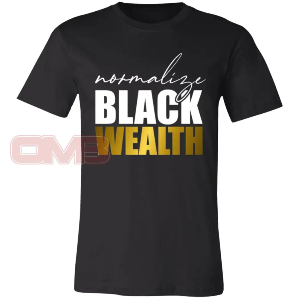 Normalize Black Wealth Tee Black / X-Small T-Shirts