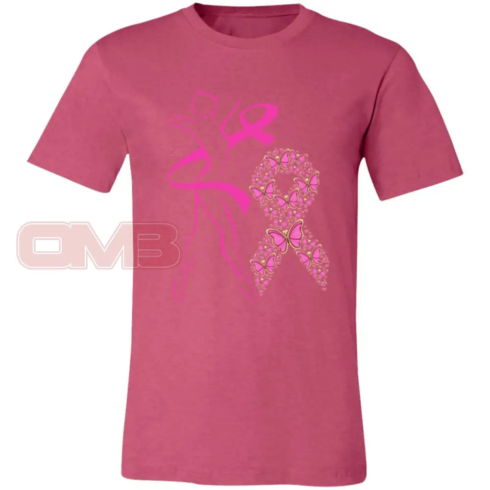 Pink Ribbon - Bca Heather Raspberry / X-Small T-Shirts