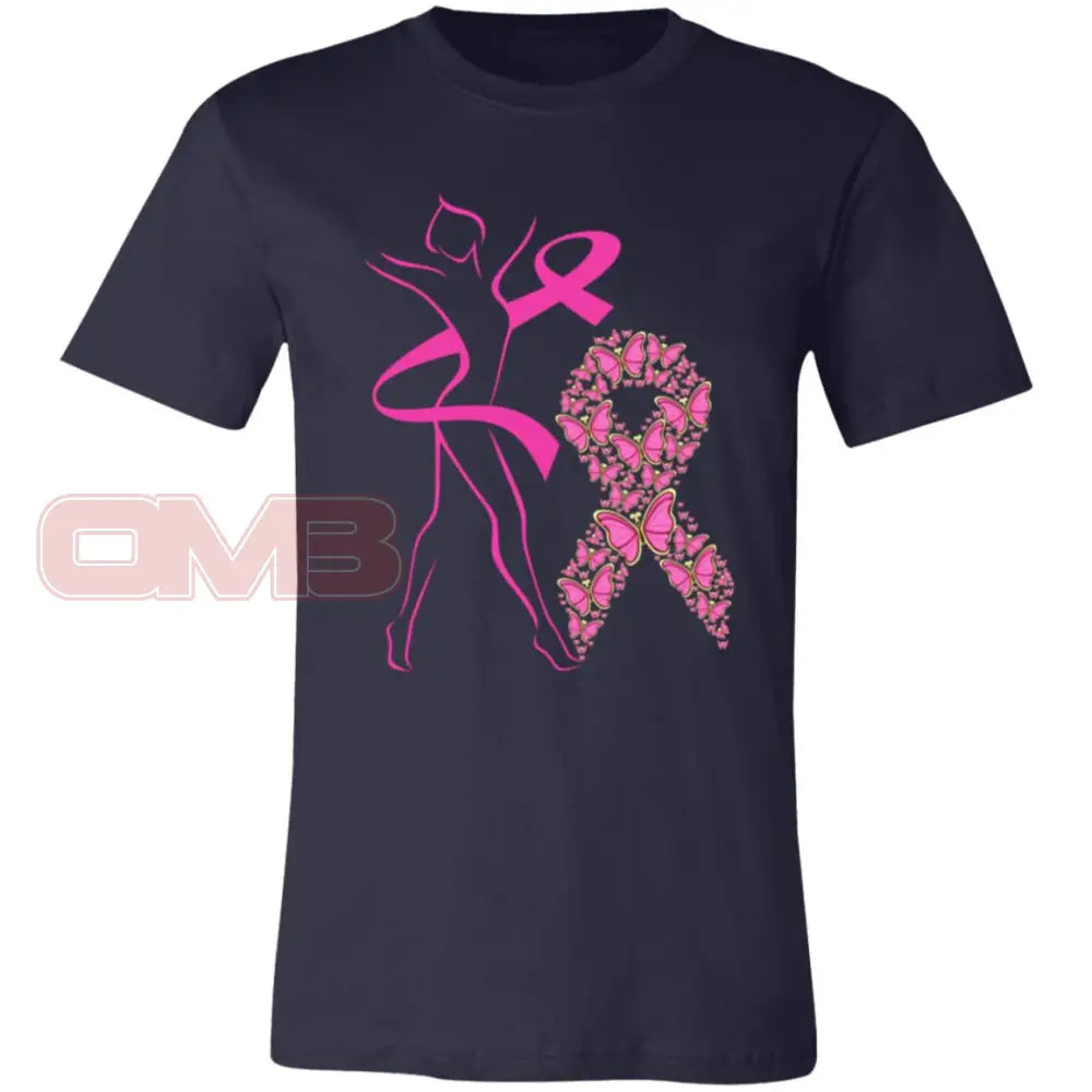 Pink Ribbon - Bca Navy / X-Small T-Shirts