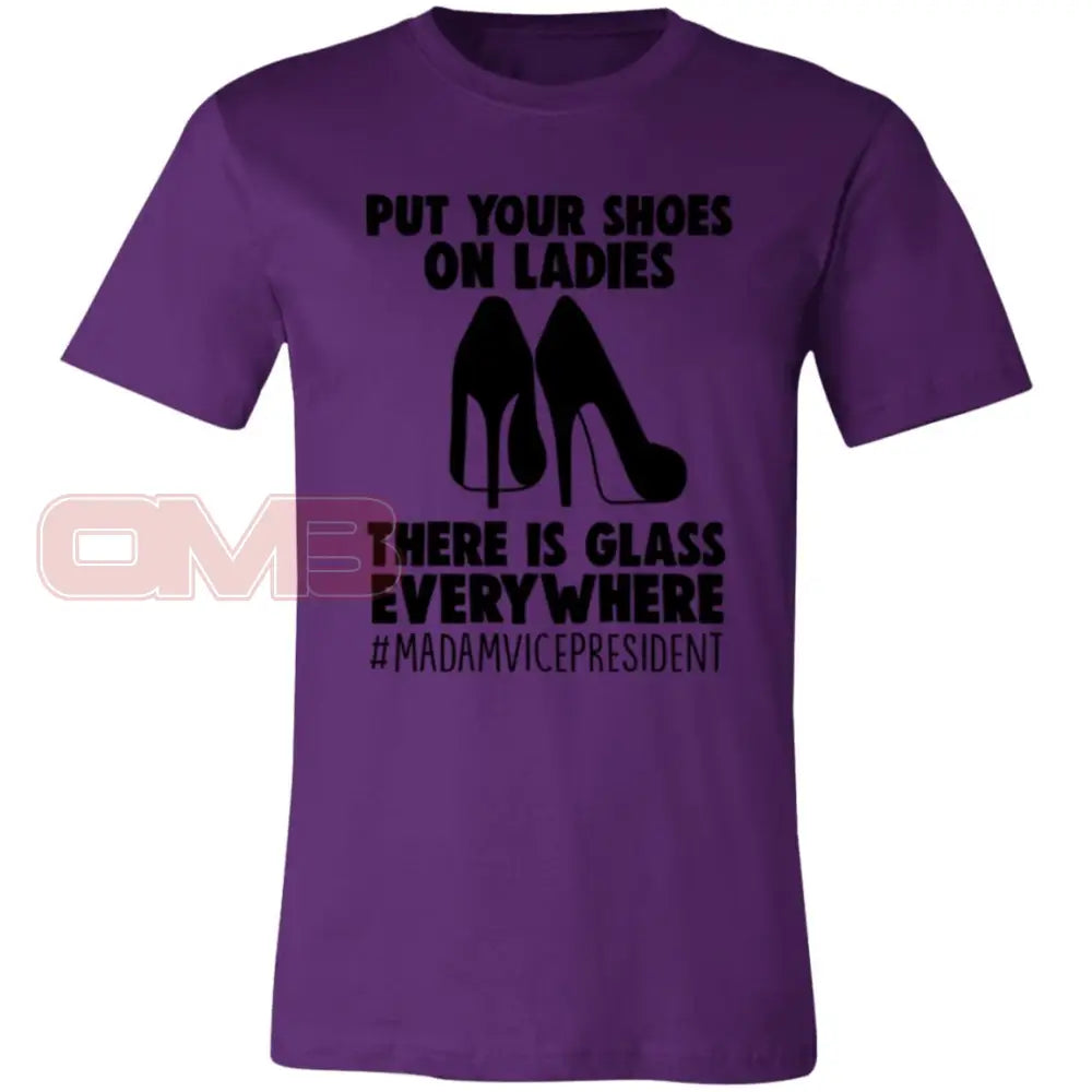 Put Your Shoes On Ladies Tee Team Purple / X-Small T-Shirts