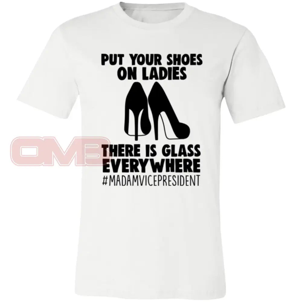 Put Your Shoes On Ladies Tee White / X-Small T-Shirts