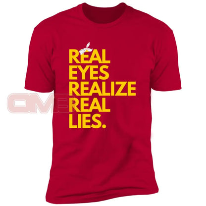 Real Eyes Realize Lies Red / X-Small T-Shirts