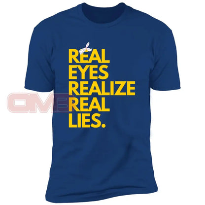 Real Eyes Realize Lies Royal / X-Small T-Shirts