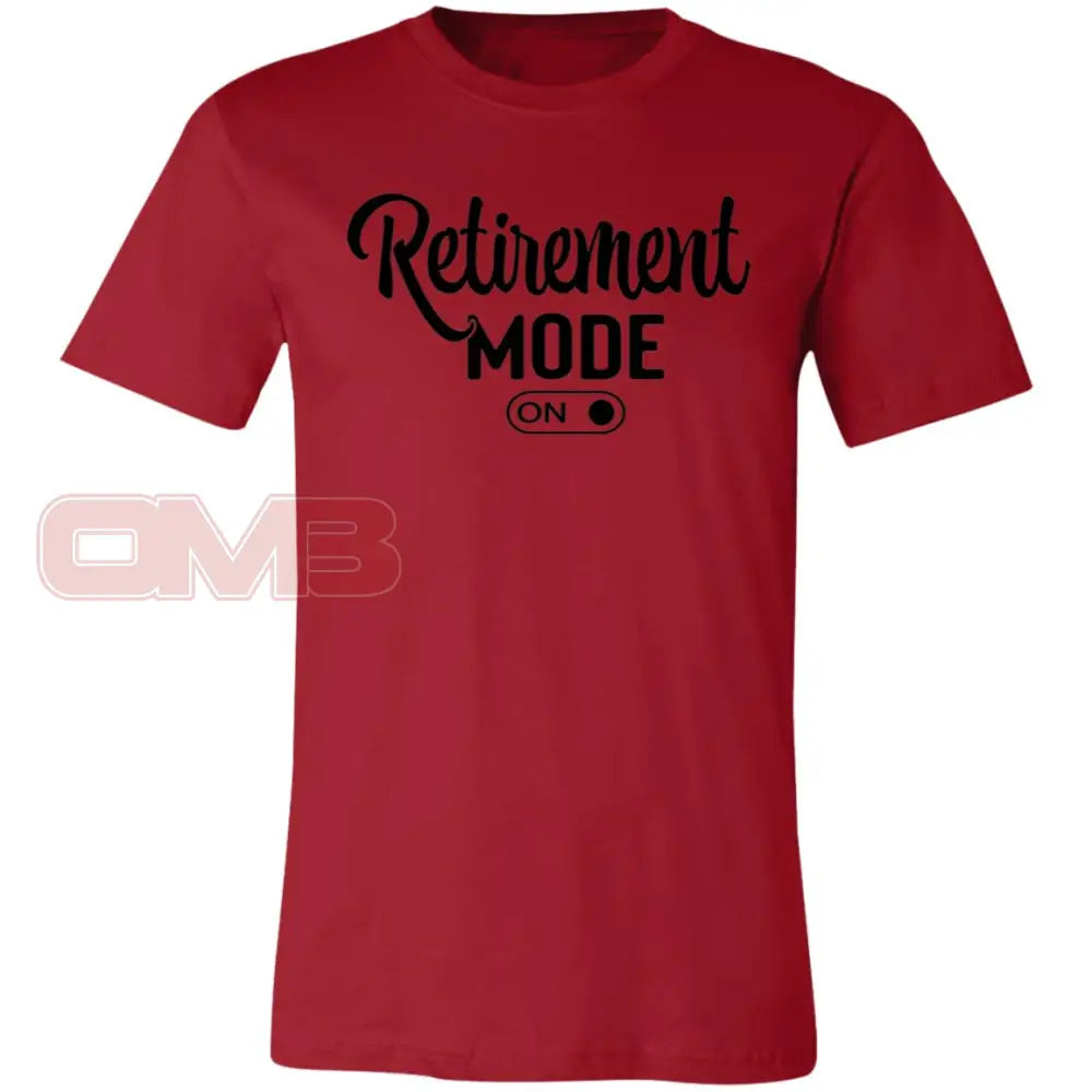 Retirement Mode On Canvas Red / X-Small T-Shirts