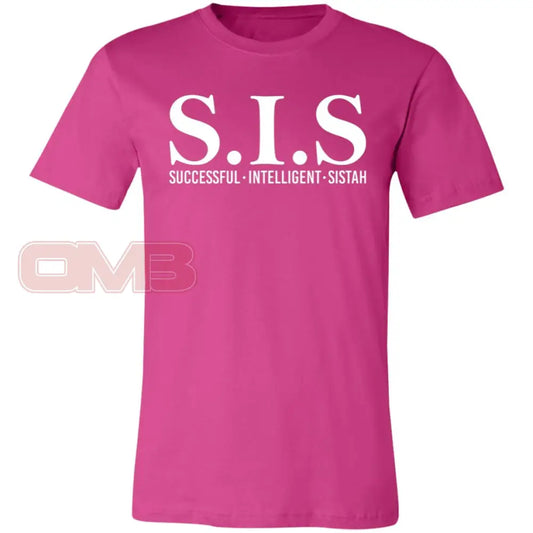 S.i.s - Sucessful Intelligent Sistah (Crew Or V-Neck) Crew Neck / Berry X-Small Apparel