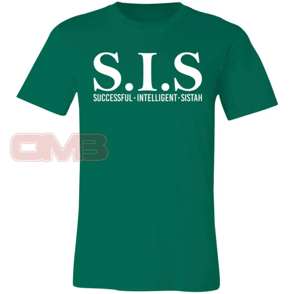 S.i.s - Sucessful Intelligent Sistah (Crew Or V-Neck) Crew Neck / Kelly X-Small Apparel