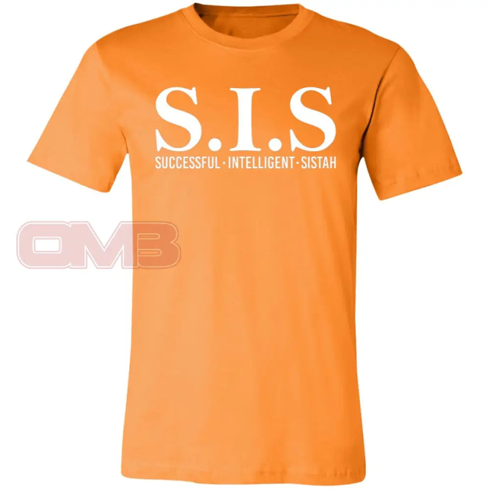 S.i.s - Sucessful Intelligent Sistah (Crew Or V-Neck) Crew Neck / Orange X-Small Apparel