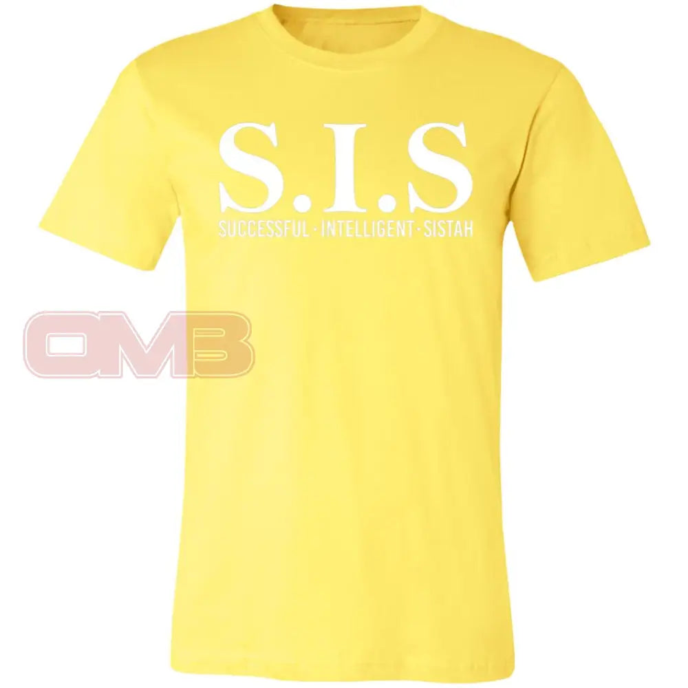 S.i.s - Sucessful Intelligent Sistah (Crew Or V-Neck) Crew Neck / Yellow X-Small Apparel