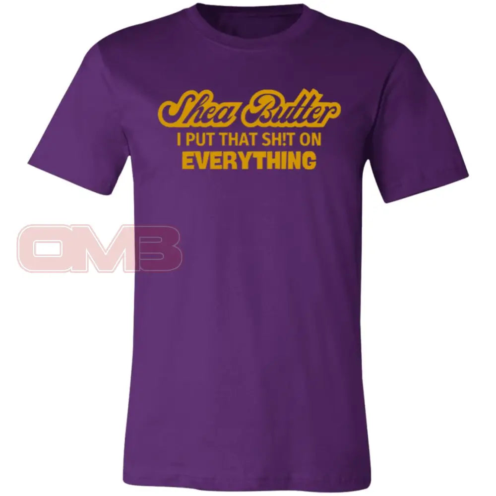 Shea Butter Tee Team Purple / X-Small T-Shirts