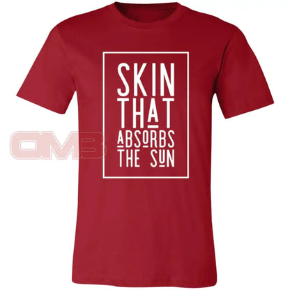 Skin That Absorbs The Sun Canvas Red / X-Small T-Shirts