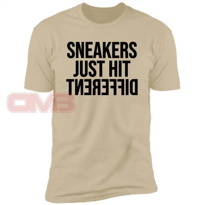 Sneakers Just Hit Different Sand / X-Small T-Shirts