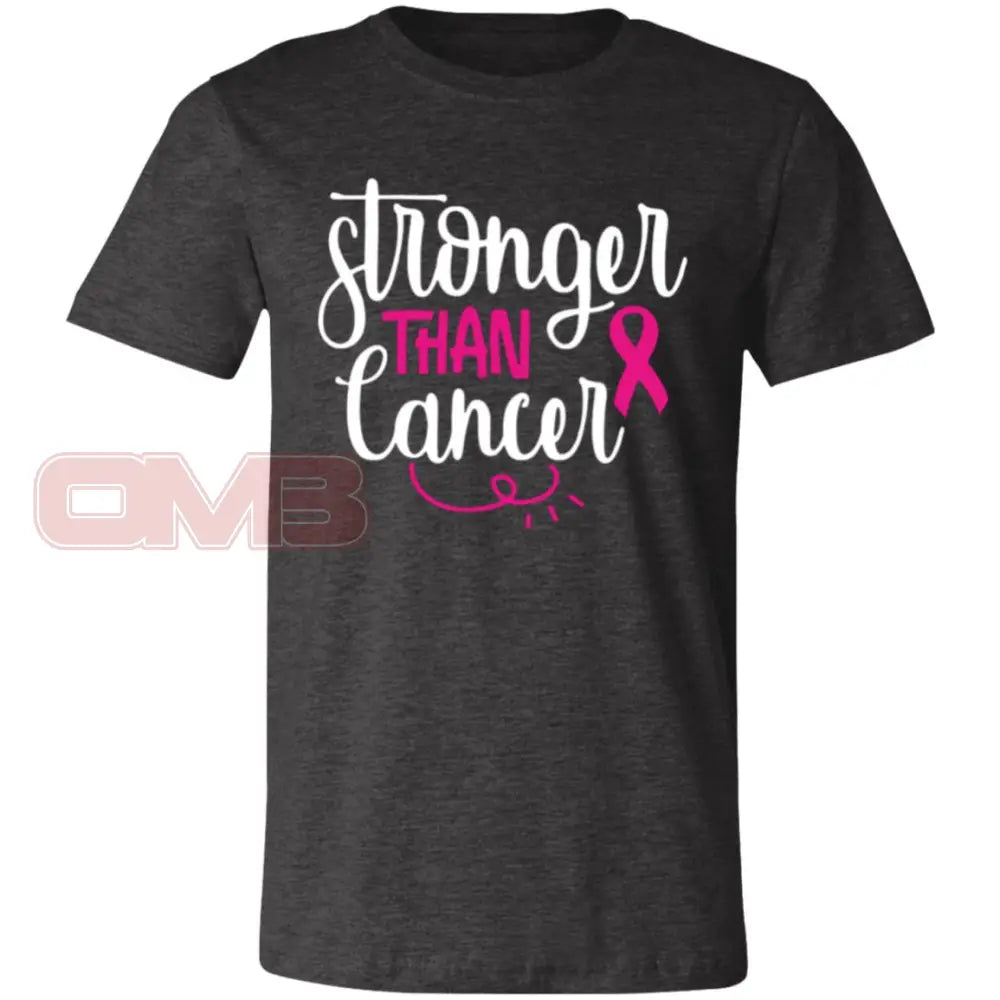 Stronger Than Cancer Dark Grey Heather / X-Small T-Shirts