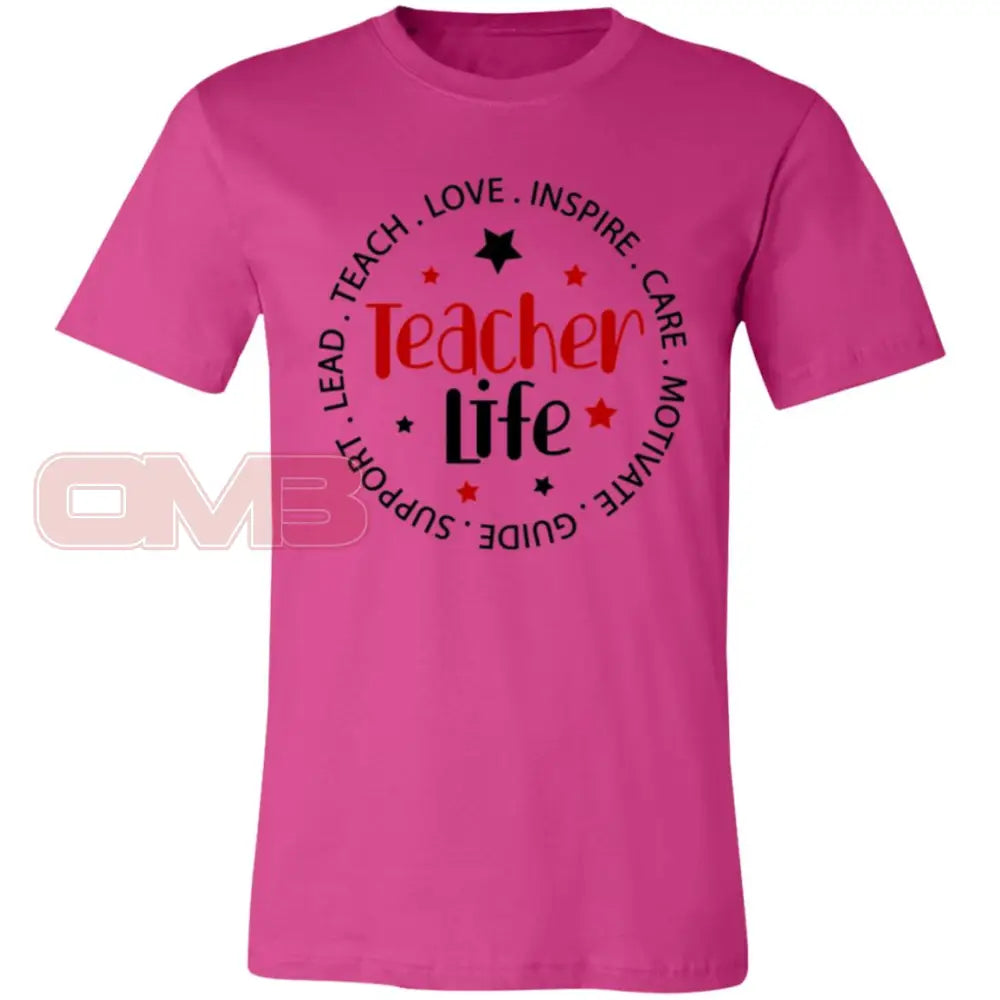 Teacher Life Tee Berry / X - Small T - Shirts