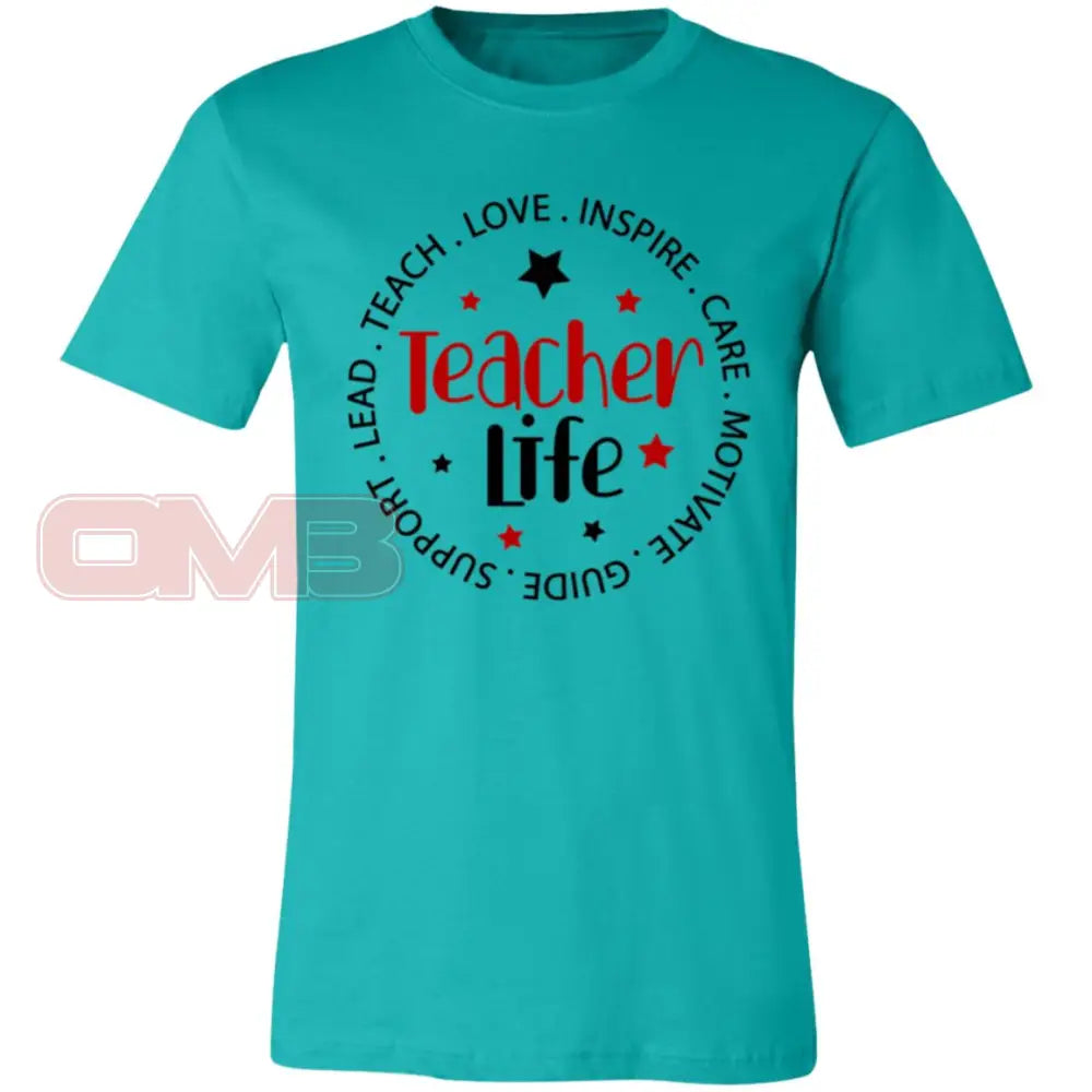 Teacher Life Tee Teal / X - Small T - Shirts