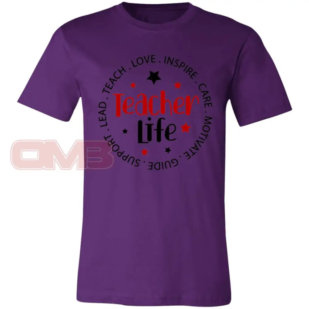 Teacher Life Tee Team Purple / X - Small T - Shirts