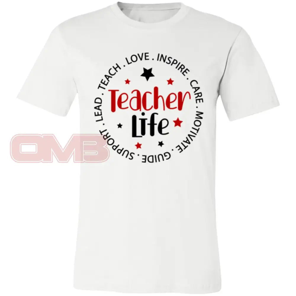 Teacher Life Tee White / X - Small T - Shirts