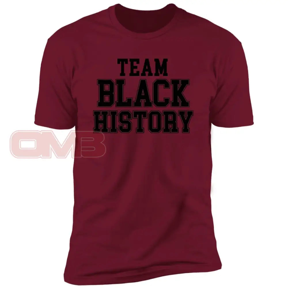 Team Black History T-Shirt Cardinal / X-Small T-Shirts