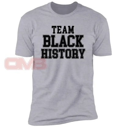 Team Black History T-Shirt Heather Grey / X-Small T-Shirts