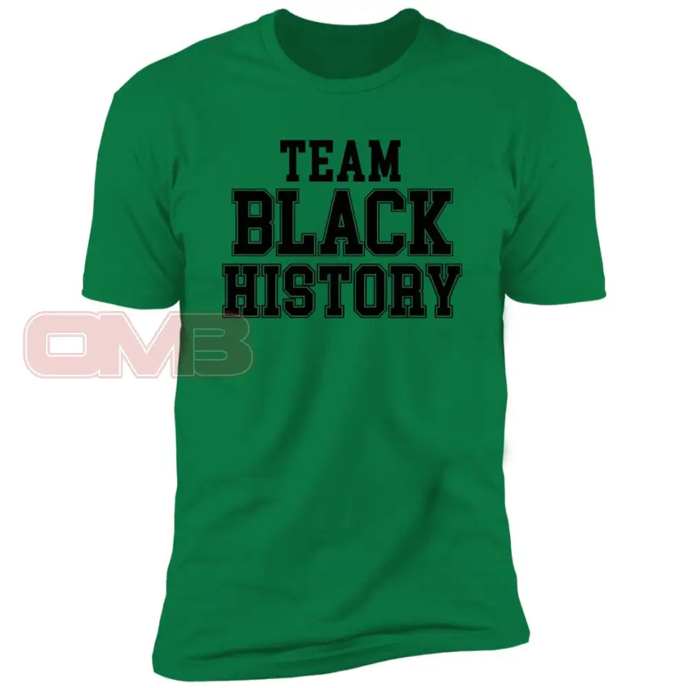 Team Black History T-Shirt Kelly Green / X-Small T-Shirts