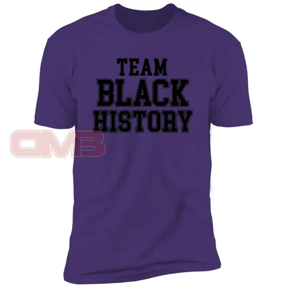 Team Black History T-Shirt Purple Rush/ / X-Small T-Shirts