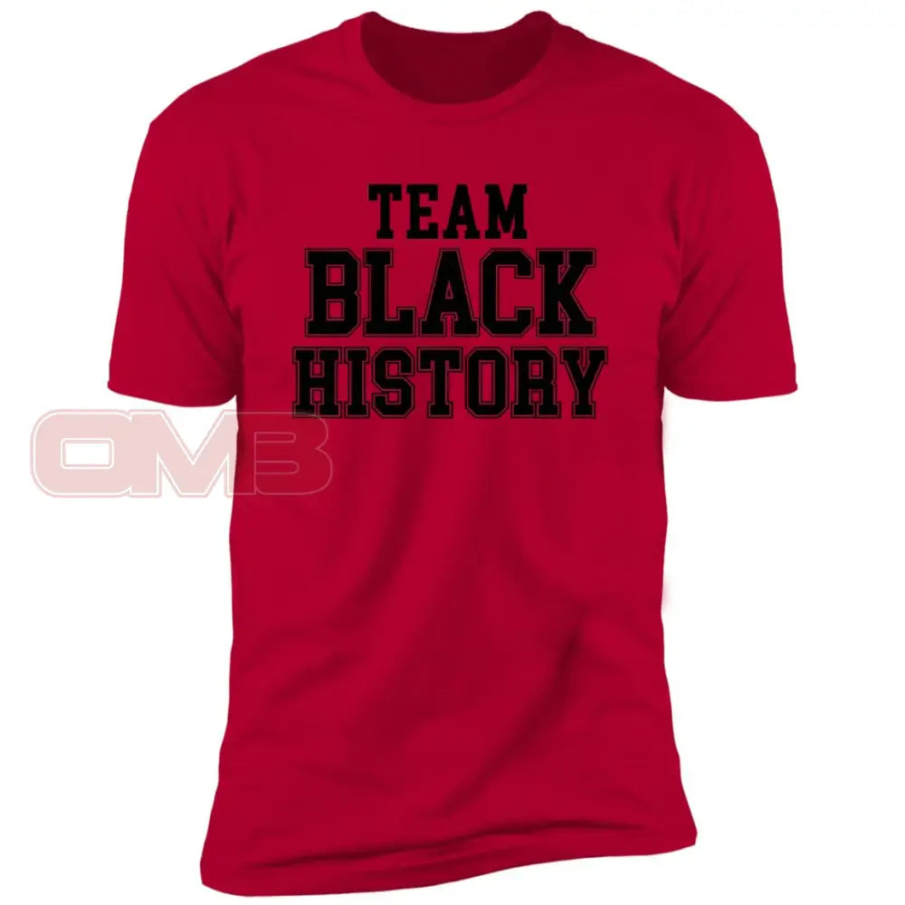 Team Black History T-Shirt Red / X-Small T-Shirts