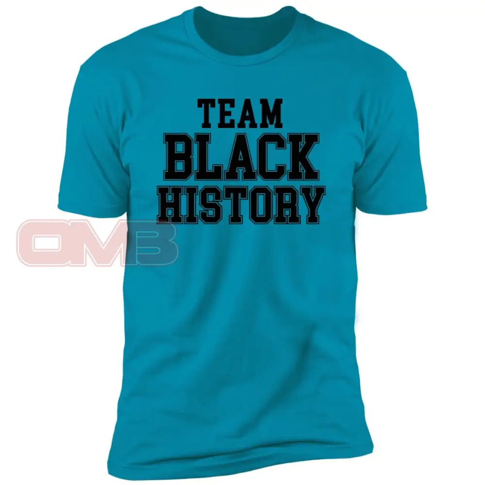 Team Black History T-Shirt Turquoise / X-Small T-Shirts