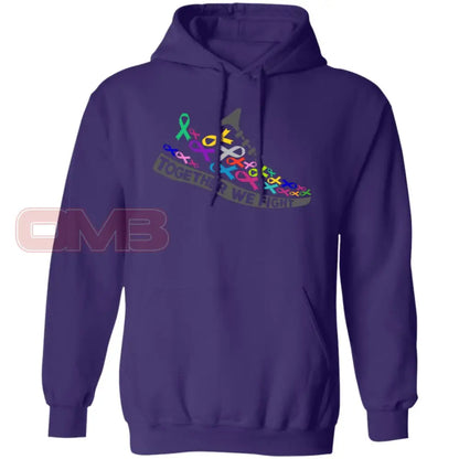 Together We Fight Hoodie Purple / S Sweatshirts