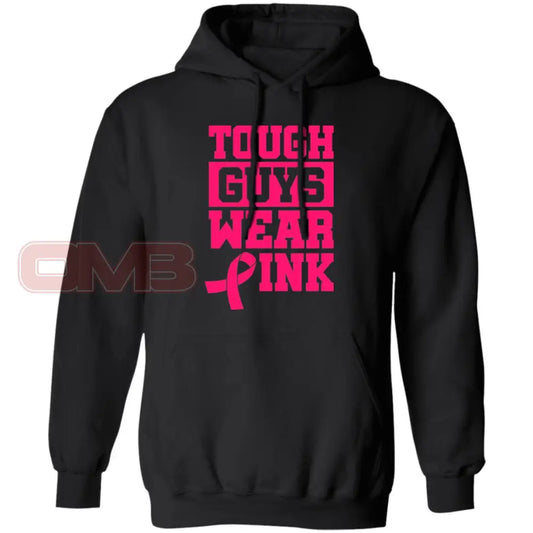 Tough Guys Wear Pink Hoodie Black / S Sweatshirts