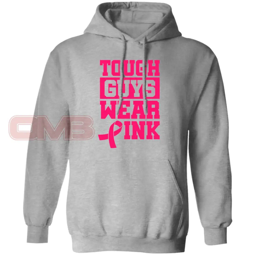 Tough Guys Wear Pink Hoodie Sport Grey / S Sweatshirts