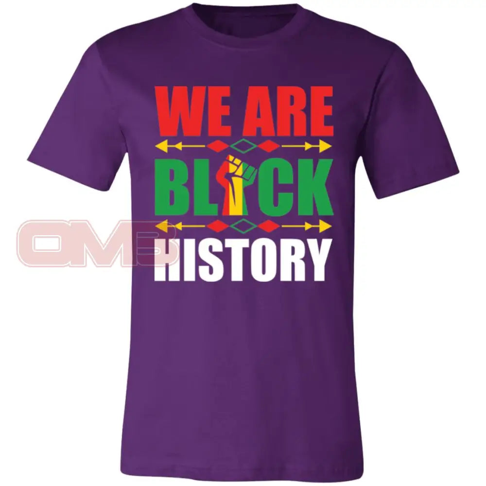 We Are Black History Team Purple / X-Small T-Shirts