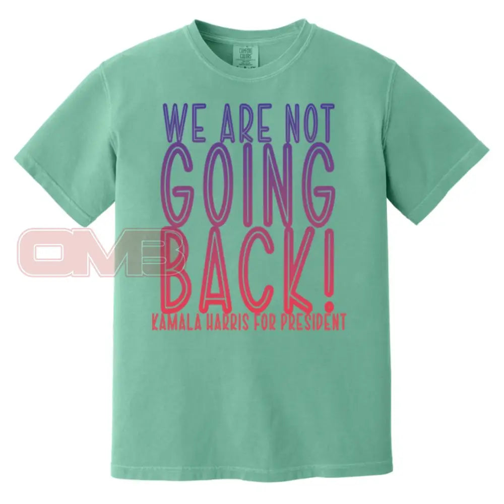 We Are Not Going Back - Basic Or Heavyweight Tee / Seafoam S Apparel