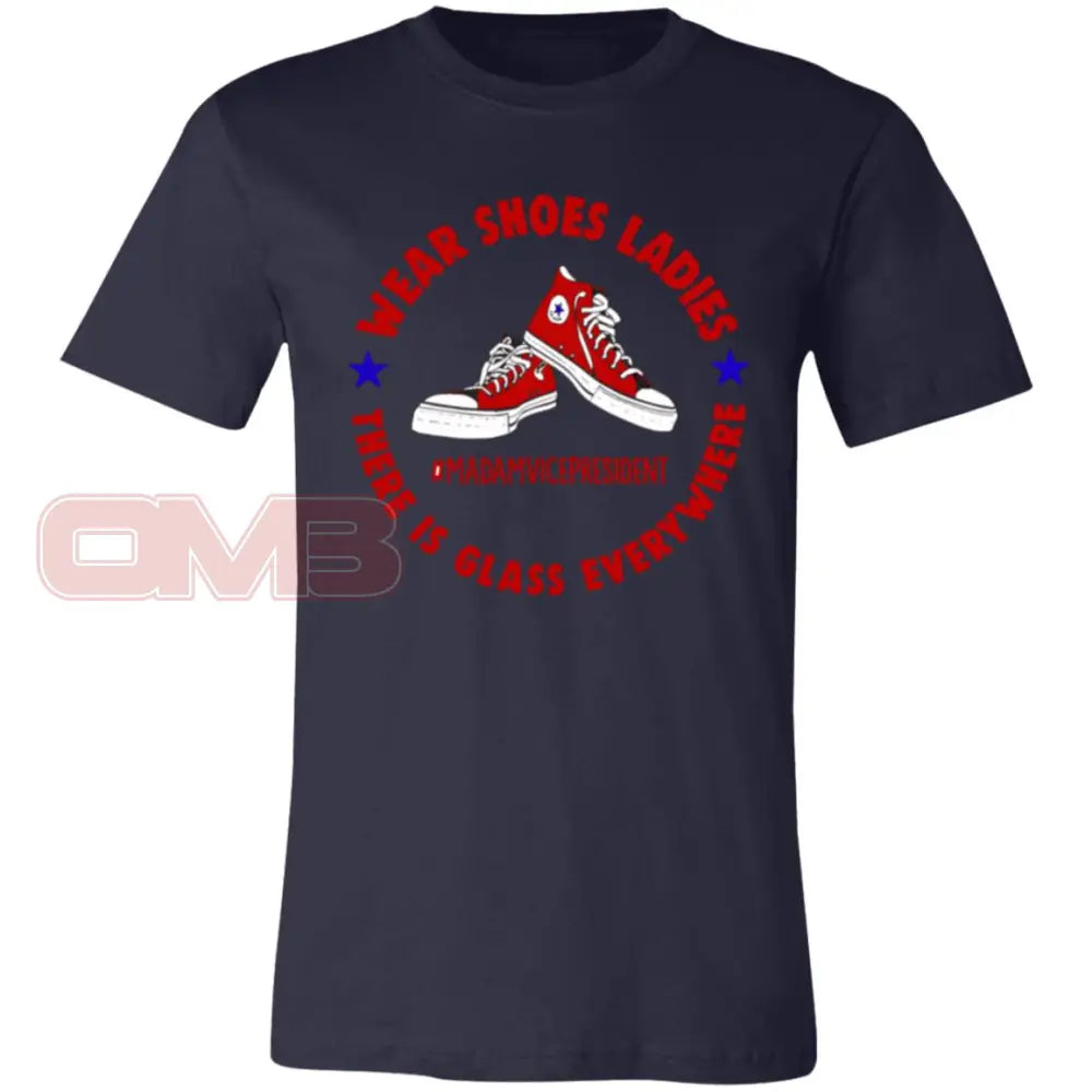 Wear Shoes Ladies - 2 Colors Ladies2 Tee / Navy X-Small Apparel