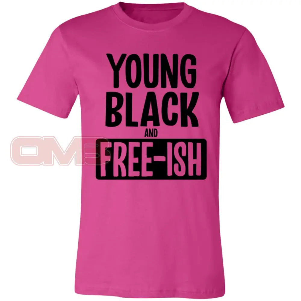 Young Black And Free-Ish Berry / X-Small T-Shirts