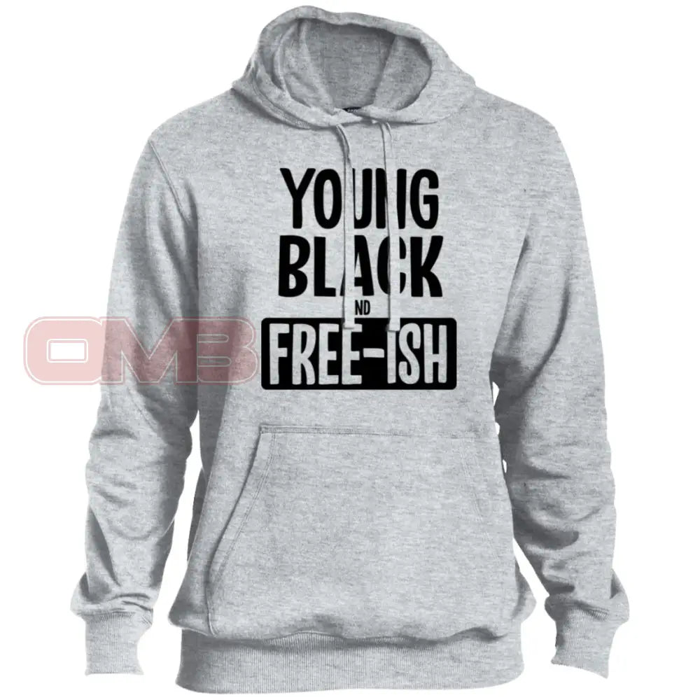 Young Black And Free-Ish Hoodie Athletic Heather / X-Small Sweatshirts