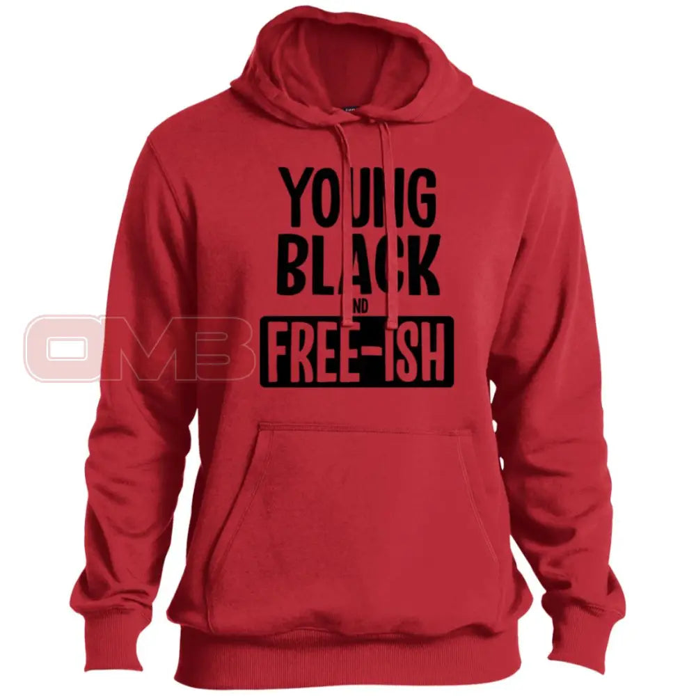 Young Black And Free-Ish Hoodie True Red / X-Small Sweatshirts